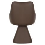 Godiva/Caprese 5pc Dining Set - Ivory Table with Brown Chair 207-142IV_269BWN 207 142IV 269BWN 8