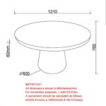 Godiva/Caprese 5pc Dining Set - Ivory Table with Brown Chair 207-142IV_269BWN 207 142IV 269BWN LDT