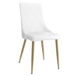 Godiva/Antoine 7pc Dining Set in Ivory with White Chair 207-142IV_573WT 207 142IV 573WT 5