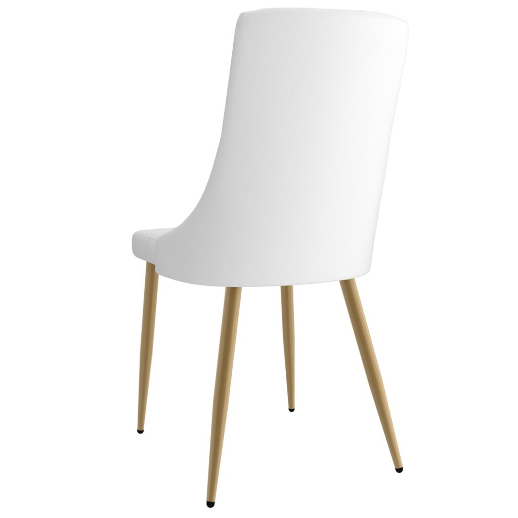 Godiva/Antoine 7pc Dining Set in Ivory with White Chair - Image 7