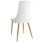 Godiva/Antoine 7pc Dining Set in Ivory with White Chair 207-142IV_573WT 207 142IV 573WT 6