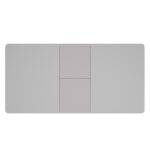 Corvus/Devo 7pc Dining Set in Warm Grey Table with White Chair 207-159WGY_087WT 207 159WGY 087WT 5