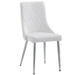 Corvus/Devo 7pc Dining Set in Warm Grey Table with White Chair 207-159WGY_087WT 207 159WGY 087WT 6