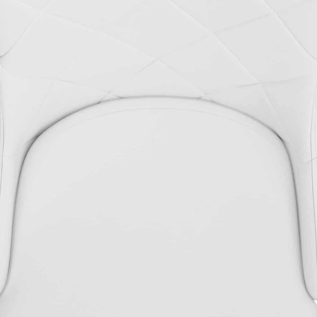 Solara/Devo 5pc Dining Set in Chrome with White Chair - Image 6