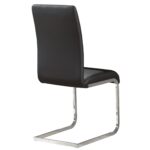 Solara/Maxim 5pc Dining Set in Chrome with Black Chair 207-160_489BK 207 160 489BK 5