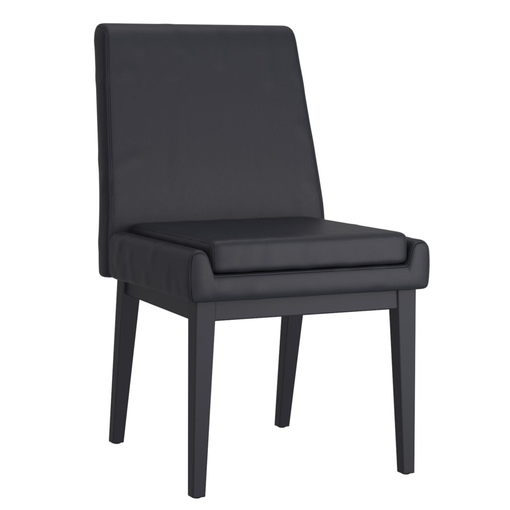 Forna/Cortez 7pc Dining Set in Natural Table with Black Chair - Image 7