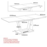 Forna/Cortez 7pc Dining Set in Natural Table with Black Chair 207-161NAT_081BLK_BK 207 161NAT 081BLK BK LDT
