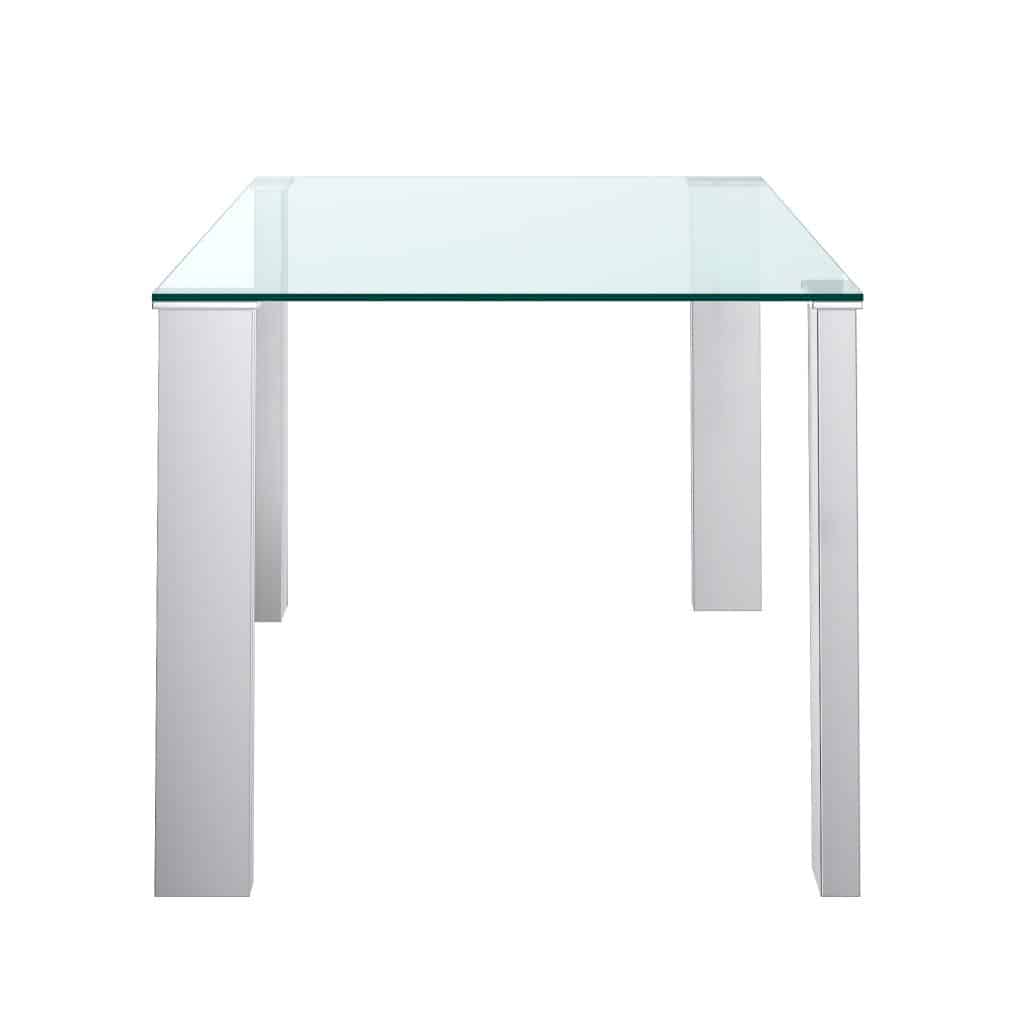 Frankfurt/Maxim 5pc Dining Set in Chrome with Black Chair - Image 3