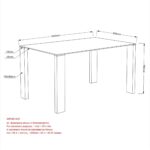 Frankfurt/Maxim 5pc Dining Set in Chrome with Black Chair 207-165/489BK 207 165 489BK 6
