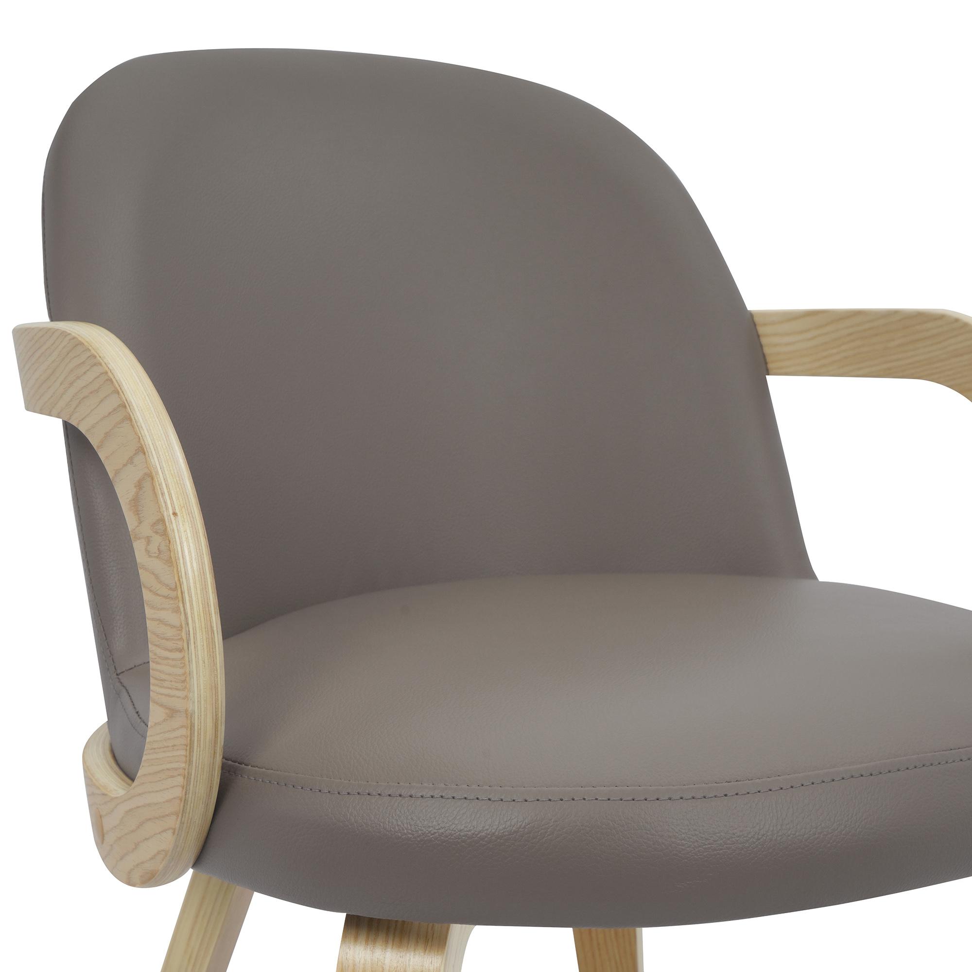 Thalia and Celest 5pc Dining Set - Ivory and Travertine Table and Dark Taupe Chairs 10 Thalia and Celest 5pc Dining Set - Ivory and Travertine Table and Dark Taupe Chairs - Image 10