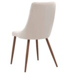 Rocca/Cora 5pc Dining Set in Walnut with Beige Chair 207-264/182BG 207 264 182BG 4