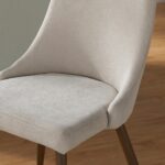 Rocca/Cora 5pc Dining Set in Walnut with Beige Chair 207-264_182BG 207 264 182BG 7
