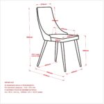 Rocca/Cora 5pc Dining Set in Walnut with Beige Chair 207-264_182BG 207 264 182BG LDC