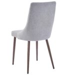 Rocca/Cora 5pc Dining Set in Walnut with Grey Chair 207-264/182GY 207 264 182GY 4