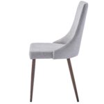 Rocca/Cora 5pc Dining Set in Walnut with Grey Chair 207-264/182GY 207 264 182GY 5
