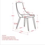 Rocca/Cora 5pc Dining Set in Walnut with Grey Chair 207-264_182GY 207 264 182GY LDC