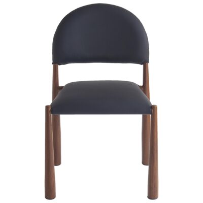 Zaloa and Auggie 9pc Dining Set - Walnut Table and Black Chairs 207-272_117WAL 207 272 117WAL 9