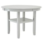 Samuel 5pc Dining set in Whitewash 207-280DT-WT 207 280DT WT 2