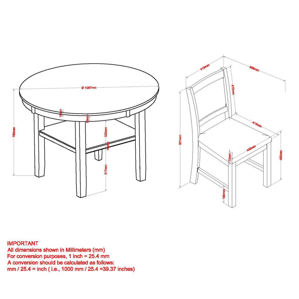 Samuel 5pc Dining set in Whitewash - Image 8