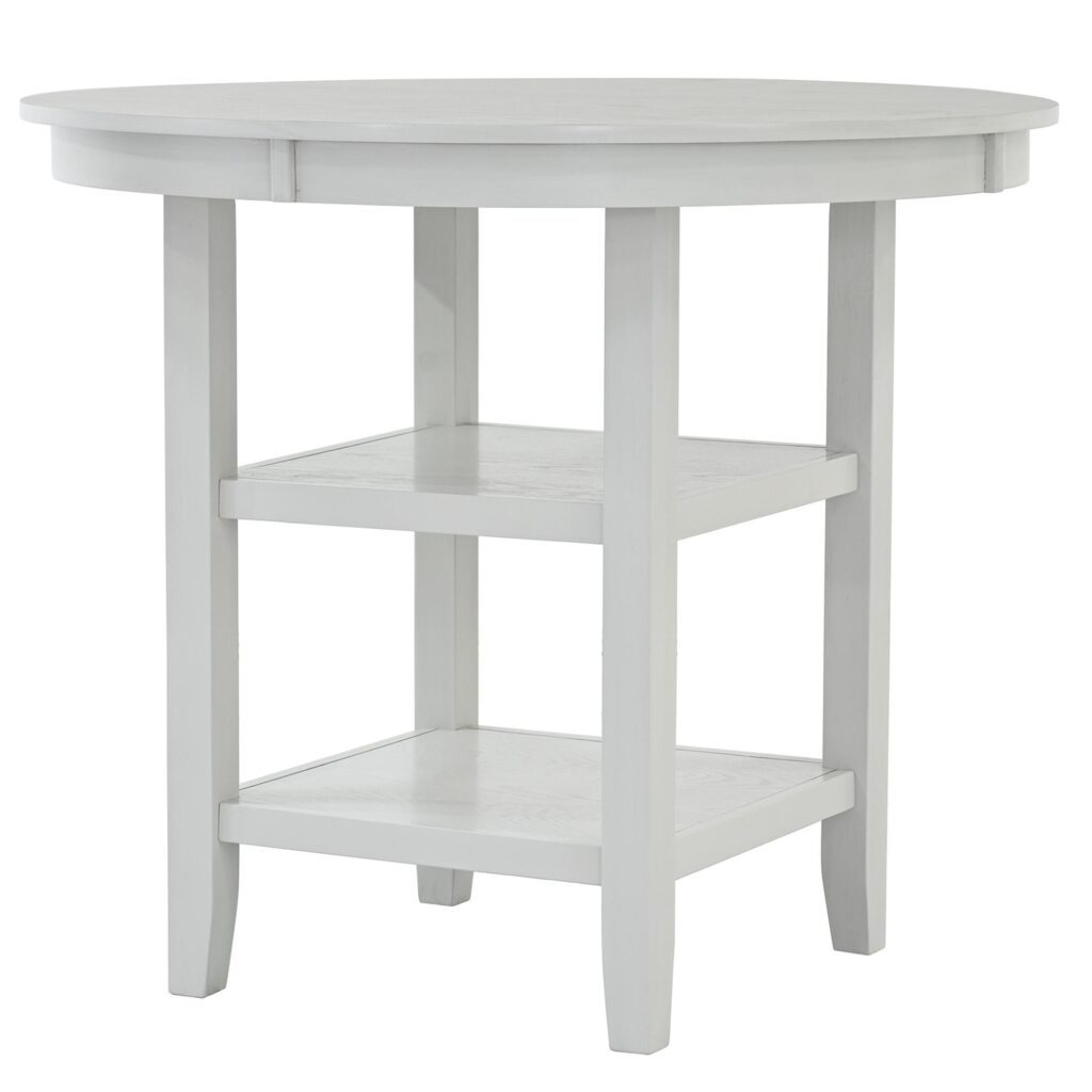 Samuel 5pc Pub set in Whitewash - Image 3