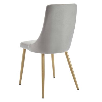 Carmilla 5pc Dining Set in Aged Gold with Grey Chair 207-353GD_GY 207 353GD GY 4