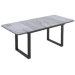 Gavin/Brodi 7pc Dining Set in Black Table with Beige Chair 207-360BK_138BEG 207 360BK 138BEG 1