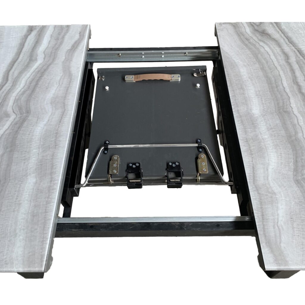 Gavin/Brodi 7pc Dining Set in Black Table with Beige Chair - Image 3