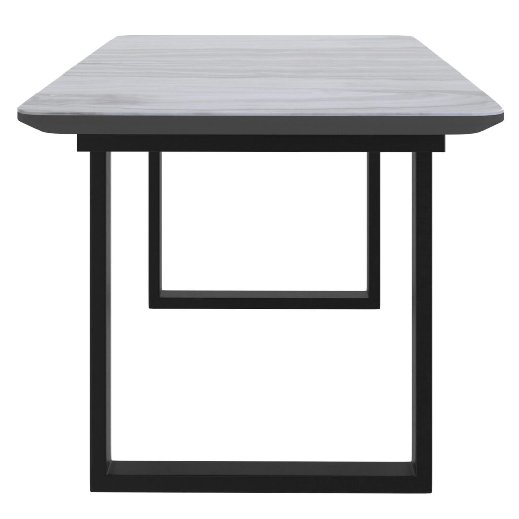 Gavin/Brodi 7pc Dining Set in Black Table with Beige Chair - Image 6