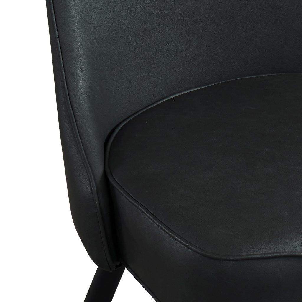 Gavin/Silvano 7pc Dining Set in Black with Vintage Grey Chair - Image 6
