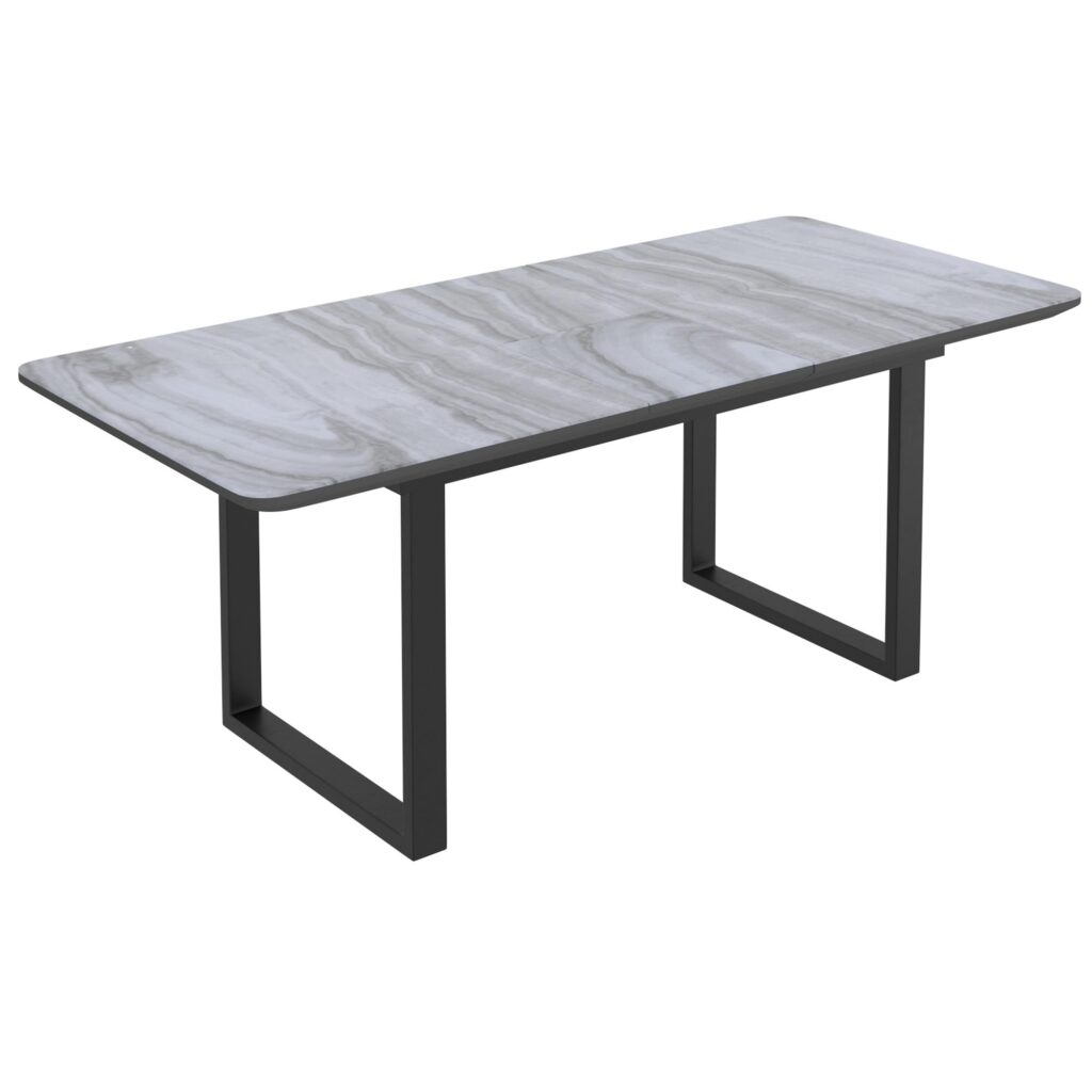 Gavin/Cortez 7pc Dining Set in Black with Black Chair - Image 2