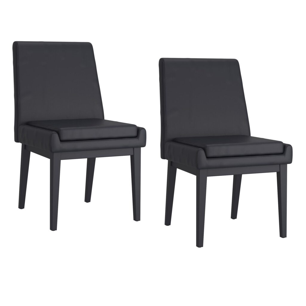 Gavin/Cortez 7pc Dining Set in Black with Black Chair - Image 10