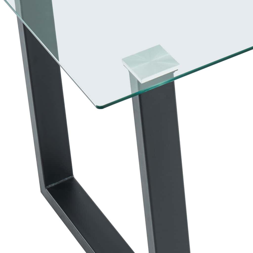 Franco/Silvano 5pc Dining Set in Black with Vintage Grey Chair - Image 3