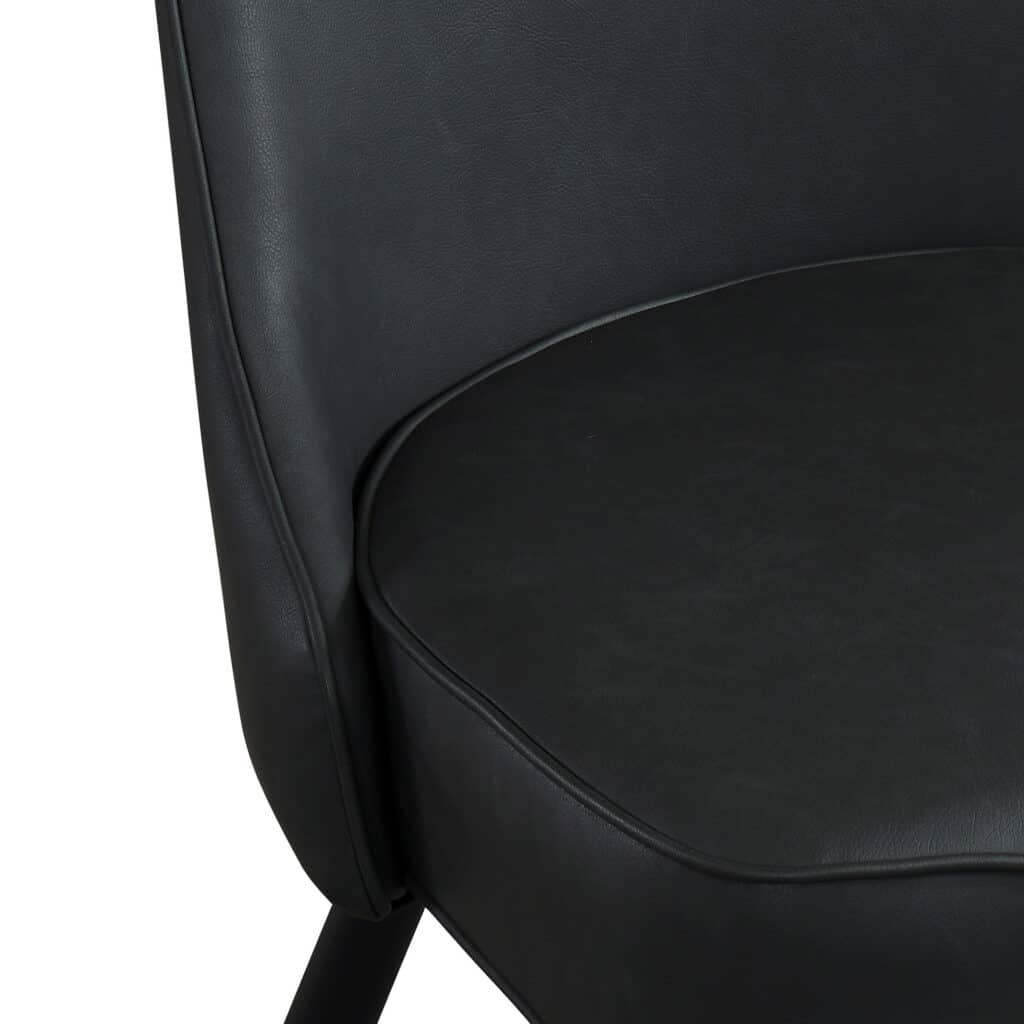Franco/Silvano 5pc Dining Set in Black with Vintage Grey Chair - Image 6