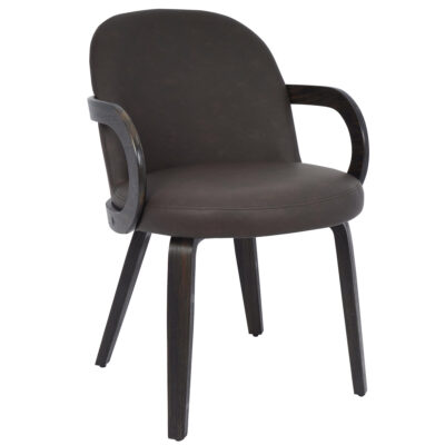 Advik and Celest 7pc Dining Set - Mocha Table and Brown and Dark Walnut Chairs 207-455MOC_911BRN 207 455MOC 911BRN 6