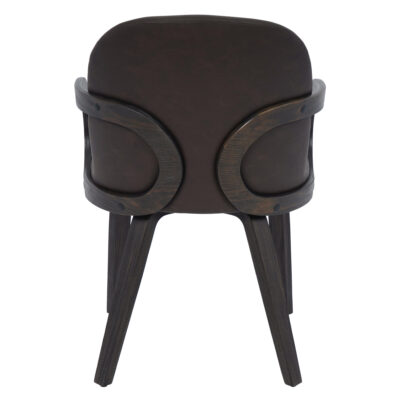 Advik and Celest 7pc Dining Set - Mocha Table and Brown and Dark Walnut Chairs 207-455MOC_911BRN 207 455MOC 911BRN 7