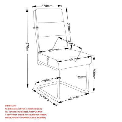 Advik and Brodi 7pc Dining Set - Walnut Table and Charcoal Faux Leather Chairs 207-455WAL_138PUC 207 455WAL 138PUC LDC