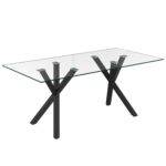 Stark/Archer 7pc Dining Set in Black with Charcoal Chair 207-535BK_089CH 207 535BK 089CH 1