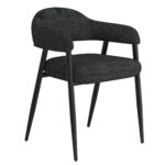Stark/Archer 7pc Dining Set in Black with Charcoal Chair 207-535BK_089CH 207 535BK 089CH 5