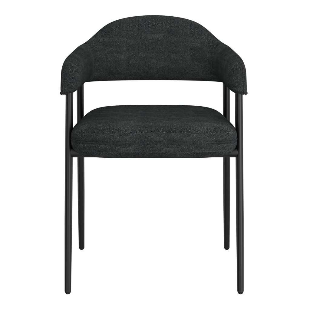 Stark/Archer 7pc Dining Set in Black with Charcoal Chair - Image 9