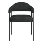 Stark/Archer 7pc Dining Set in Black with Charcoal Chair 207-535BK_089CH 207 535BK 089CH 8