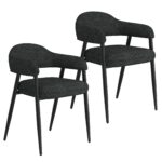 Stark/Archer 7pc Dining Set in Black with Charcoal Chair 207-535BK_089CH 207 535BK 089CH 9