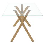 Stark/Cleo 7pc Dining Set in Aged Gold with White Chair 207-535GL_636WT 207 535GL 636WT 3