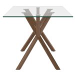 Stark/Koda 7pc Dining Set in Walnut Table with Beige Chair 207-535WAL_158BEG 207 535WAL 158BEG 2