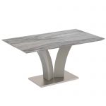 Napoli/Devo 7pc Dining Set in Grey with Light Grey Chair 207-545_087LG 207 545 087LG 1
