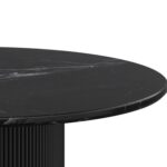 Jilsa/Kazan 5pc Dining Set - Black Table with Ivory & Black Chair 207-551BLK_904IV 207 551BLK 904IV 2