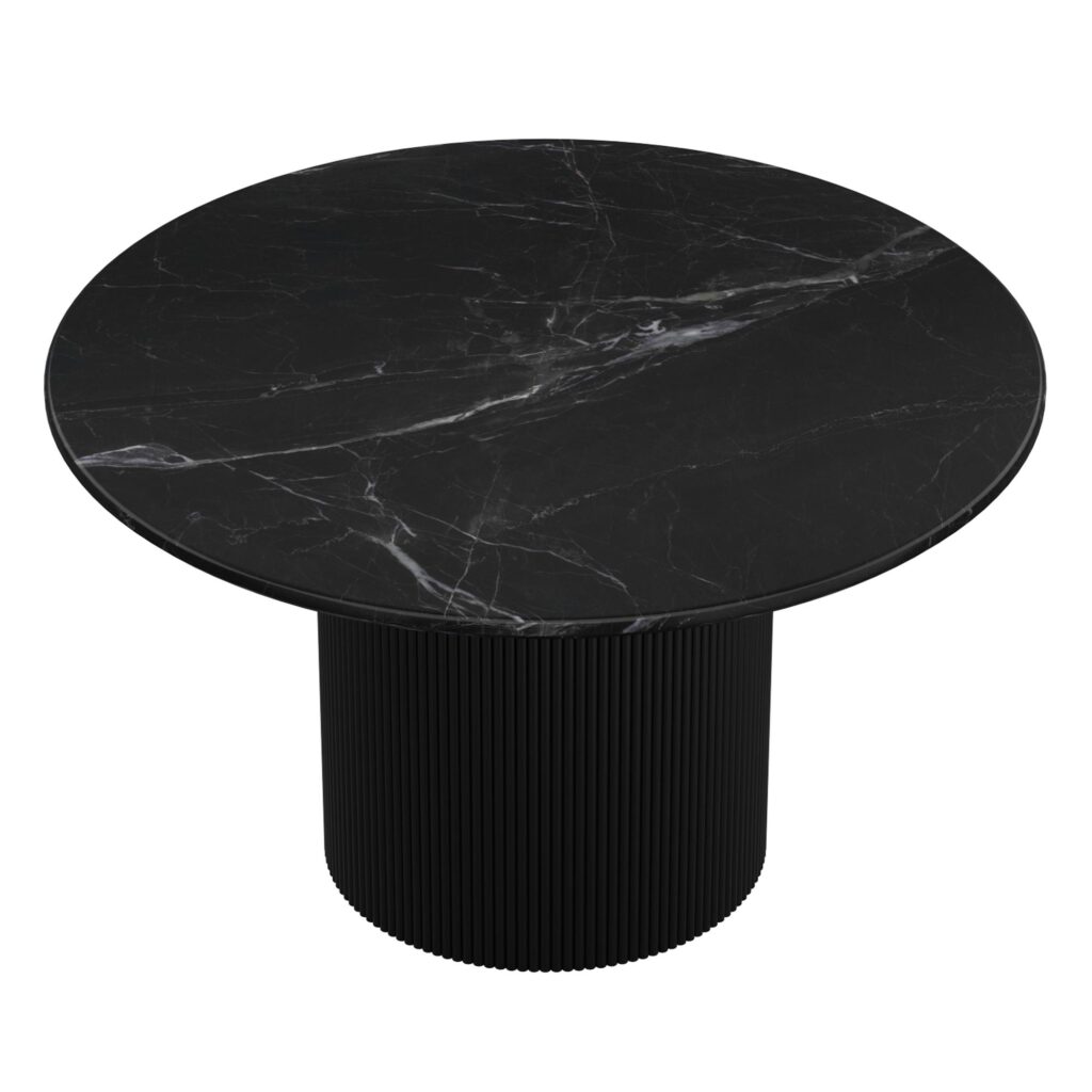 Jilsa/Kazan 5pc Dining Set - Black Table with Ivory & Black Chair - Image 4