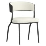 Jilsa/Kazan 5pc Dining Set - Black Table with Ivory & Black Chair 207-551BLK_904IV 207 551BLK 904IV 6