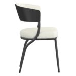 Jilsa/Kazan 5pc Dining Set - Black Table with Ivory & Black Chair 207-551BLK_904IV 207 551BLK 904IV 8