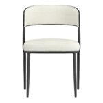 Jilsa/Kazan 5pc Dining Set - Black Table with Ivory & Black Chair 207-551BLK_904IV 207 551BLK 904IV 9