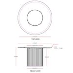 Jilsa/Kazan 5pc Dining Set - Black Table with Ivory & Black Chair 207-551BLK_904IV 207 551BLK 904IV LDT